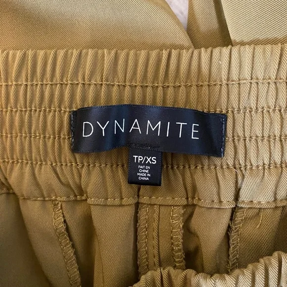 Dynamite Olive Green High-Waisted trousers with Belt – XS - Picture 6 of 6